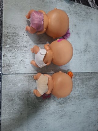3 Muñecos Bellies funcionando y regalo otros  tres