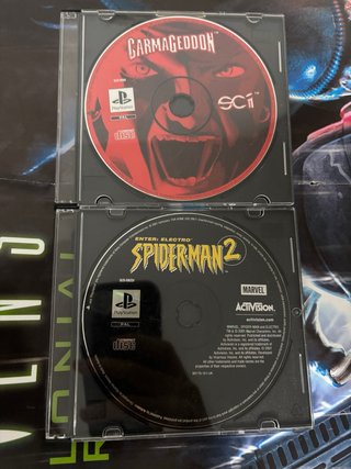 2 Juegos PS1: Carmageddon y Spider-Man 2