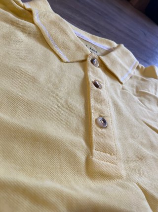Polo amarillo para niño talla 15-16