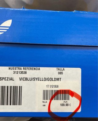 Zapatillas Adidas Handball Spezial Azul/Amarillo