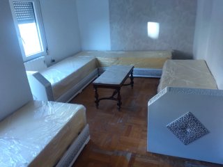 Sofá Marroquí Modular Rojo Terciopelo