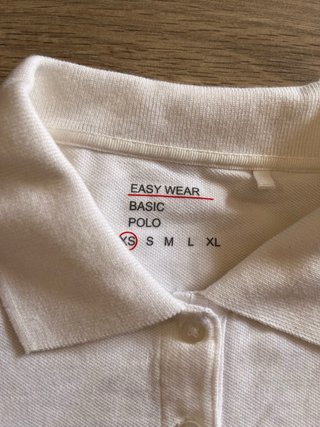 Polo blanco Easy Wear talla XS