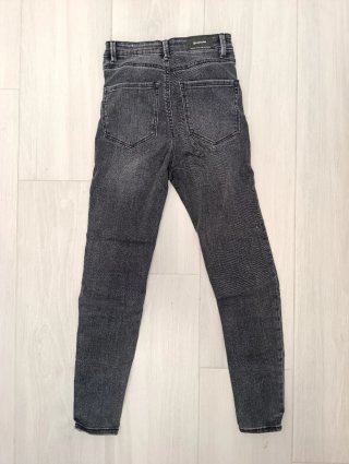 Stradivarius Jeans Skinny Gris Mujer