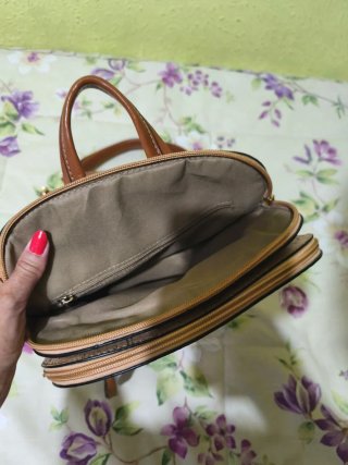 Mochila Corcho Portugues de Flores Nueva!!
