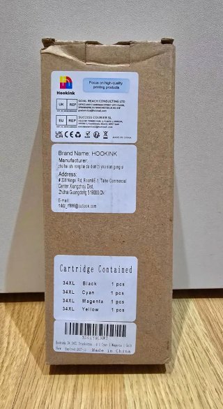 Cartuchos de tinta 34XL 4 colores