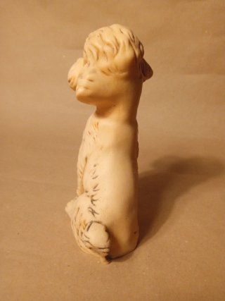 Perro Caniche Figura Cerámica Años 80