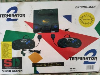 Consola con juego retro
