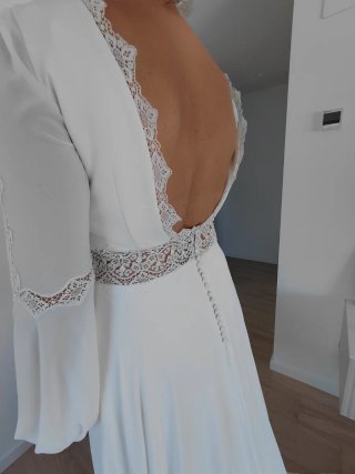 Vestido de novia blanco, sin estrenar.