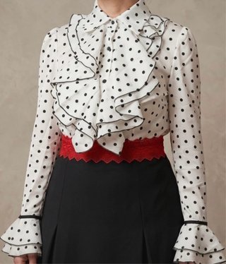 Blusa flamenca lunares volantes