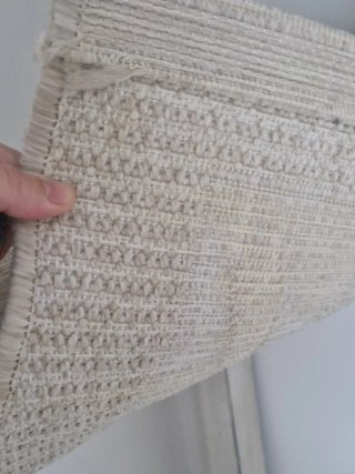 Alfombra marfil fibra PET (polipropileno) sisal