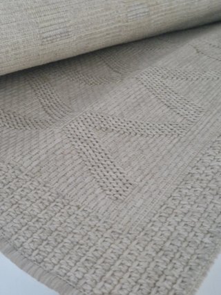 Alfombra marfil fibra PET (polipropileno) sisal