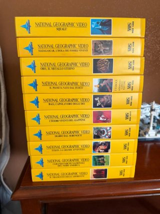 10 VHS National Geographic Curiosità del Mondo