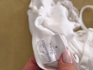 Camisola Interior branca com renda