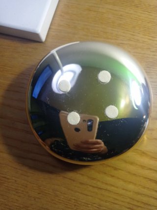 Ciotolina in argento laminato con coccinelle