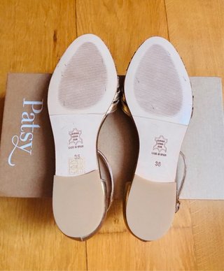 Sandalias Lolita Oro Talla 36 Nuevas