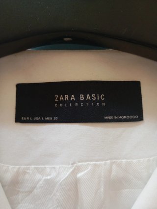 Abrigo Zara Blanco Entretiempo