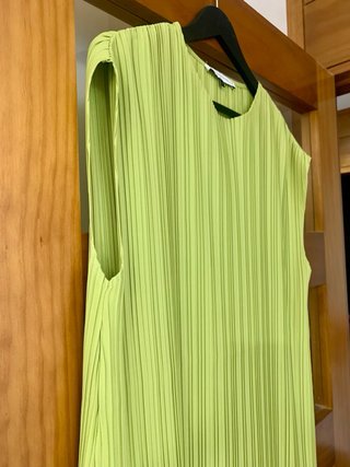 Vestido Adolfo Dominguez Verde Talla L (40/42)