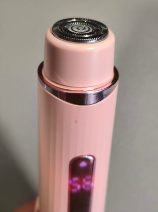 Afeitadora Eléctrica Mujer 2 en 1 Rosa y Dorada