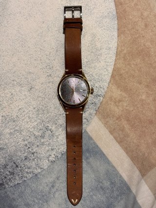 Reloj Timex Cuarzo Dorado Marrón