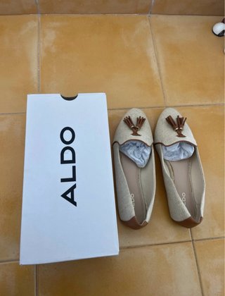 Bailarinas ALDO Beige y Dorado Tassels