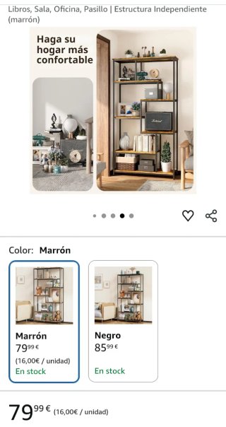Estantería Metálica y Madera