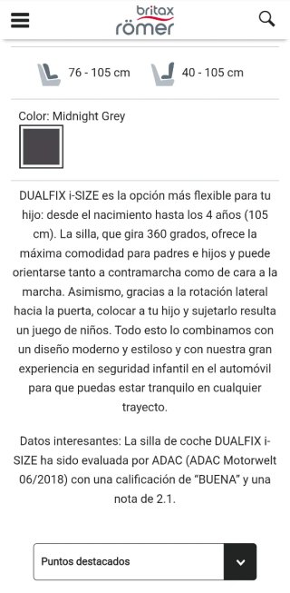 Silla Coche Britax Römer 360°