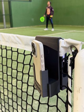 Soporte para Teléfono con Red de Pádel - Racketly