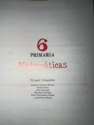 Matemáticas 6º primaria Anaya