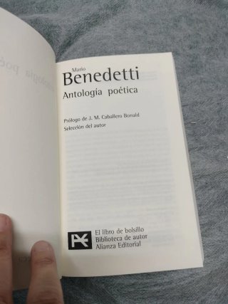 Mario Benedetti – Antología poética (Alianza Edito