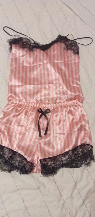 Pijama Verano Mujer Rayas Rosa y Negro