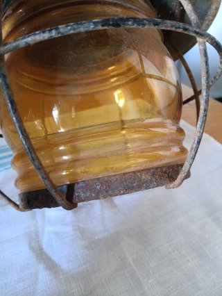 Farol antiguo de cristal
