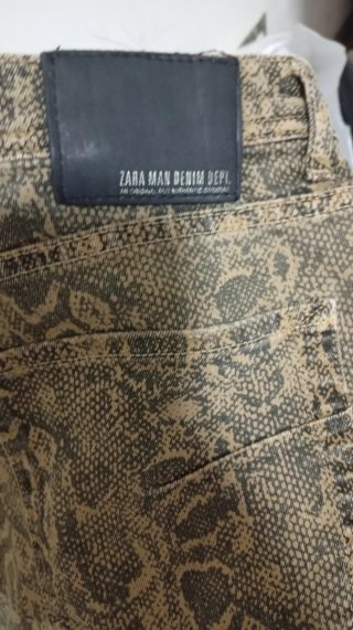 Jeans Zara Uomo Stampa Pitone