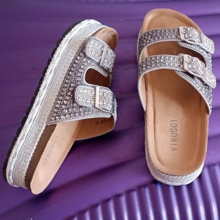 Sandalias Virucci Brillantes Talla 38