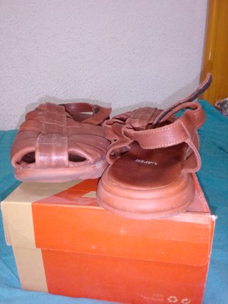 Sandalias Camper Piel Marrones