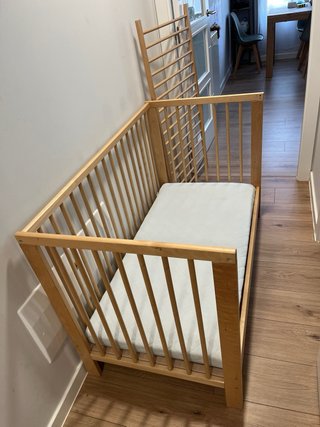 Cuna IKEA SNIGLAR 60x120cm con colchón, DESMONTADA