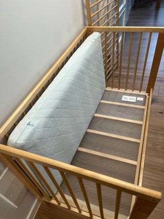 Cuna IKEA SNIGLAR 60x120cm con colchón, DESMONTADA