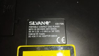 Reproductor CD Silvan Negro