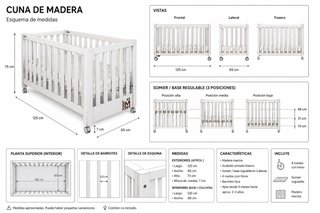 Cuna Cotinfant Blanca