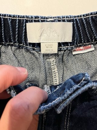 Lote 4 pantalones tejanos cortos niño Zara