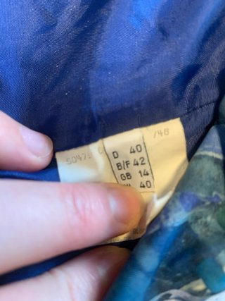 Cortavientos vintage oversize azul y verde
