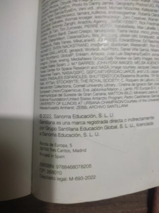 Libro de primero de bachillerato ciencias