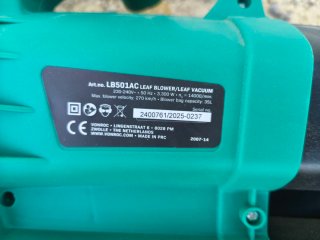 Soplador aspirador hojas eléctrico Vonroc 3300W