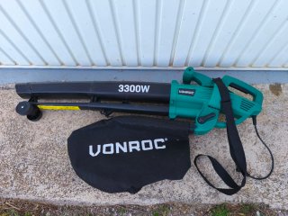 Soplador aspirador hojas eléctrico Vonroc 3300W