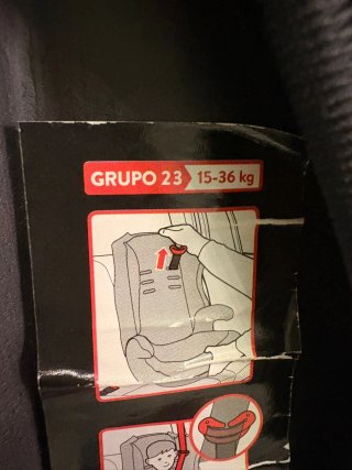 Silla de coche Babyauto gris y roja