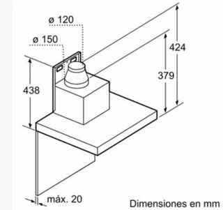 Campana extractora Balay 3BC997GX