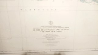 Carta náutica antigua
