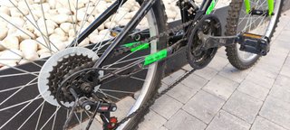Bicicleta 24 Negra y Verde
