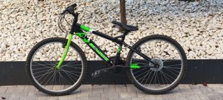 Bicicleta 24 Negra y Verde