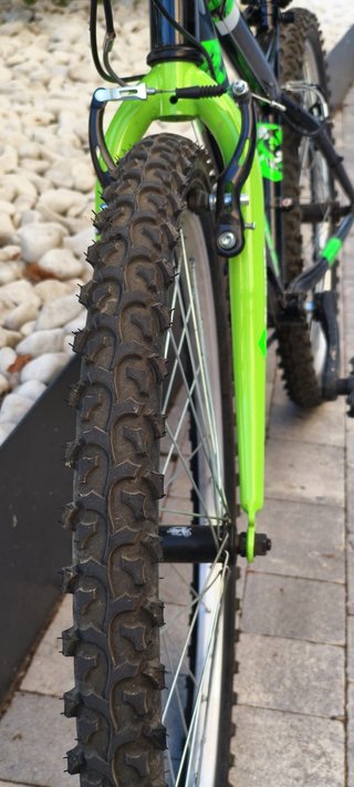 Bicicleta 24 Negra y Verde