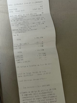 Macbook Pro 14” M3 Cinza Espacial